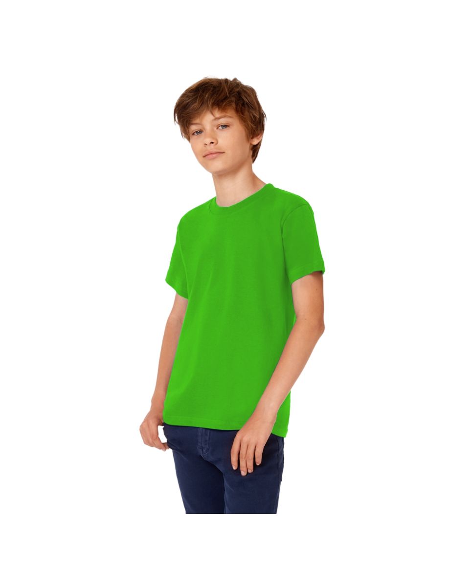 B&C Kids/Childrens Exact 190 Short Sleeved T-Shirt - Kelly Green - 1