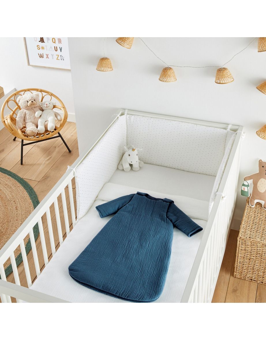 Kumla Cotton Muslin 3.5 Tog Sleeping Bag with Removable Sleeves