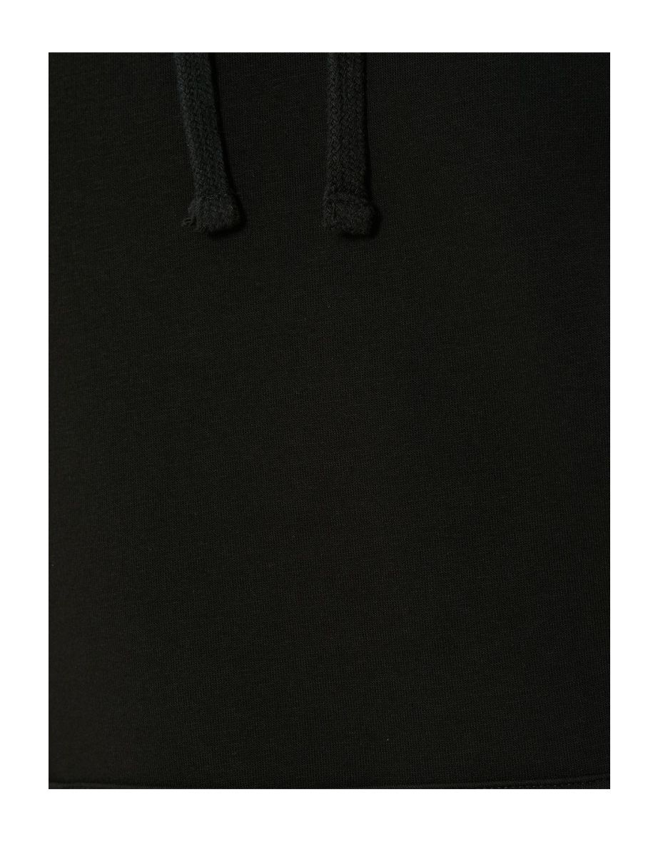 Oversize Long Sleeve Kangaroo Pocket Detail Raised Hoodie - 5