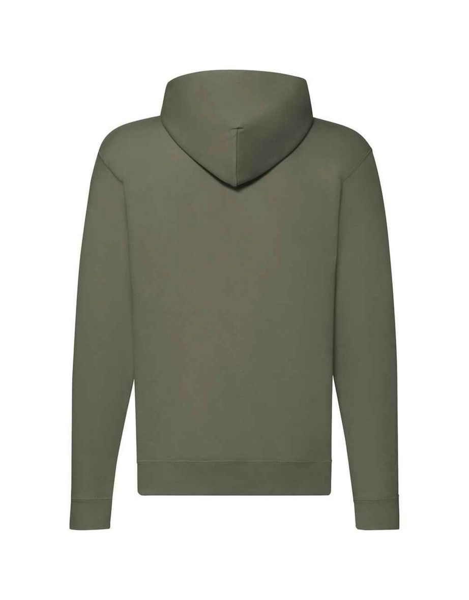 Fruit of the Loom Mens Classic Zipped Hoodie - Classic Olive - 1