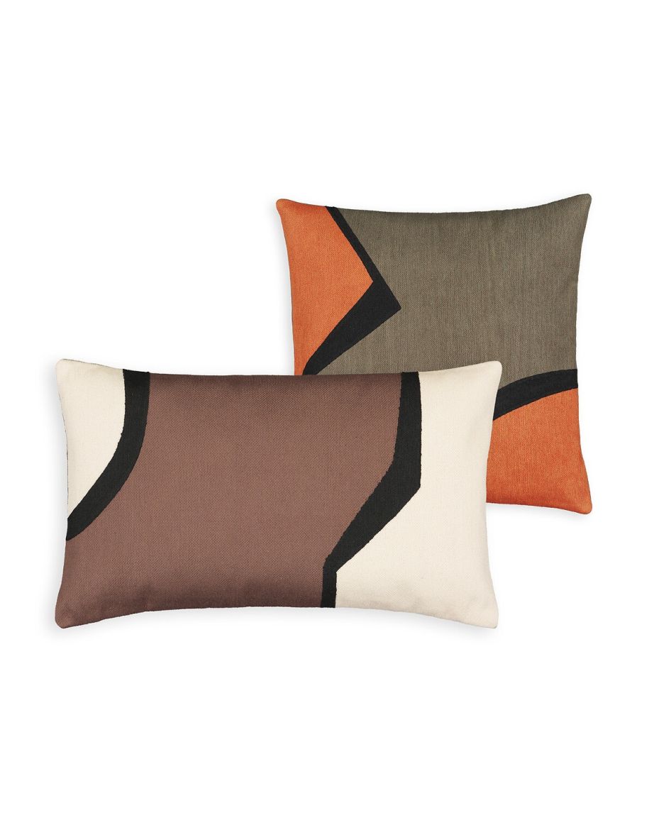 Tlemcen Abstract 100% Cotton Rectangular Cushion Cover - 2