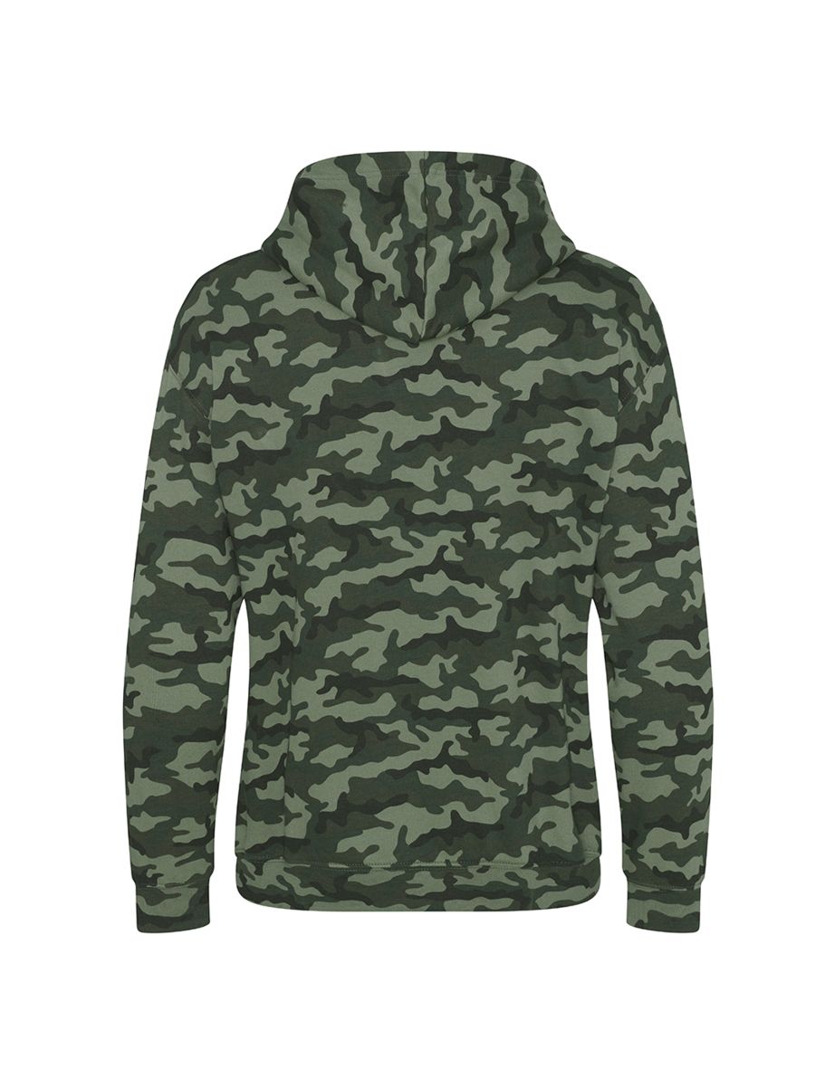 Awdis Mens Camouflage Hoodie - Green Camo - 1