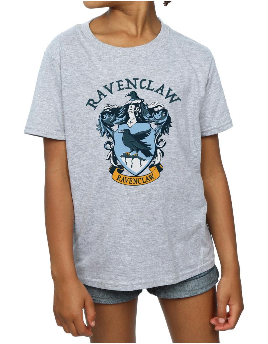 Harry Potter Girls Ravenclaw Cotton T-Shirt - Sports Grey - 2
