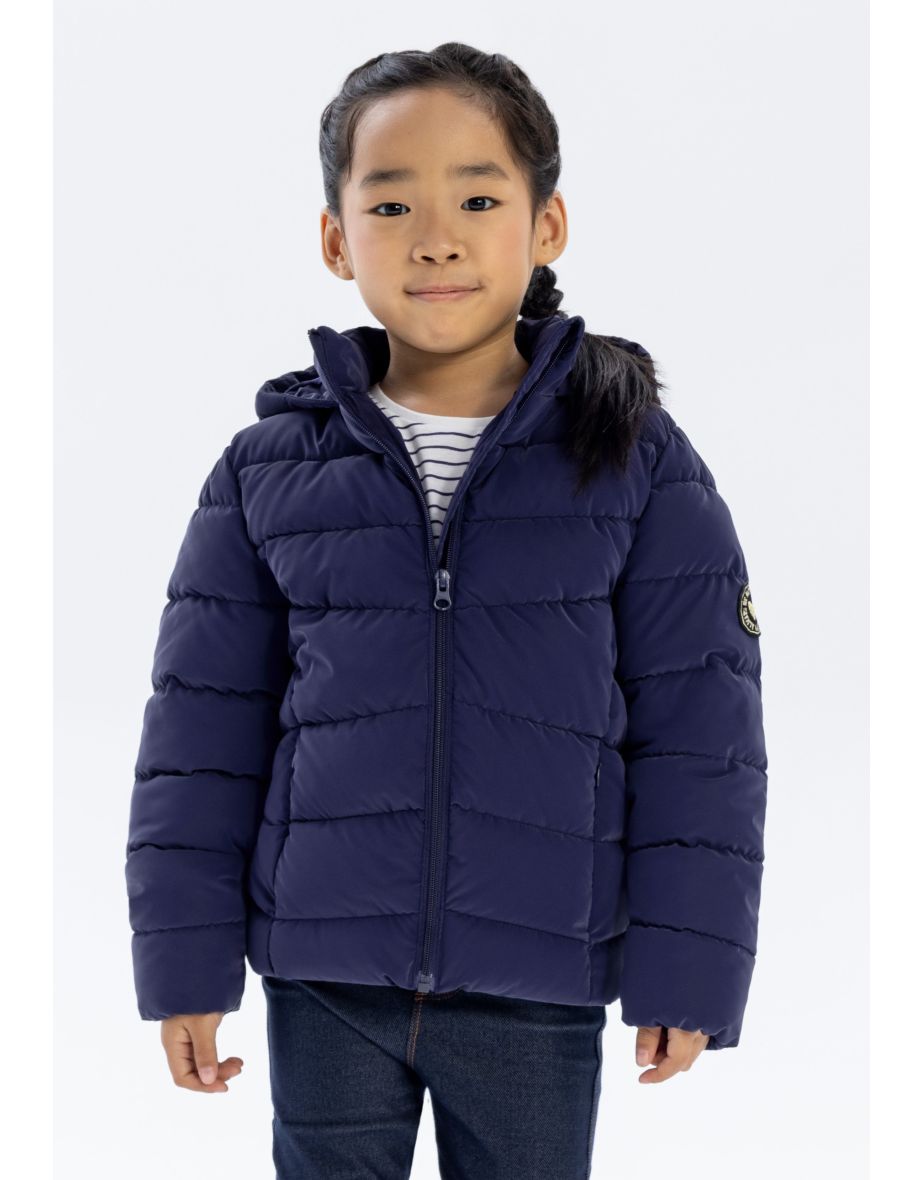 Girls Velvet Feel Padded Jacket