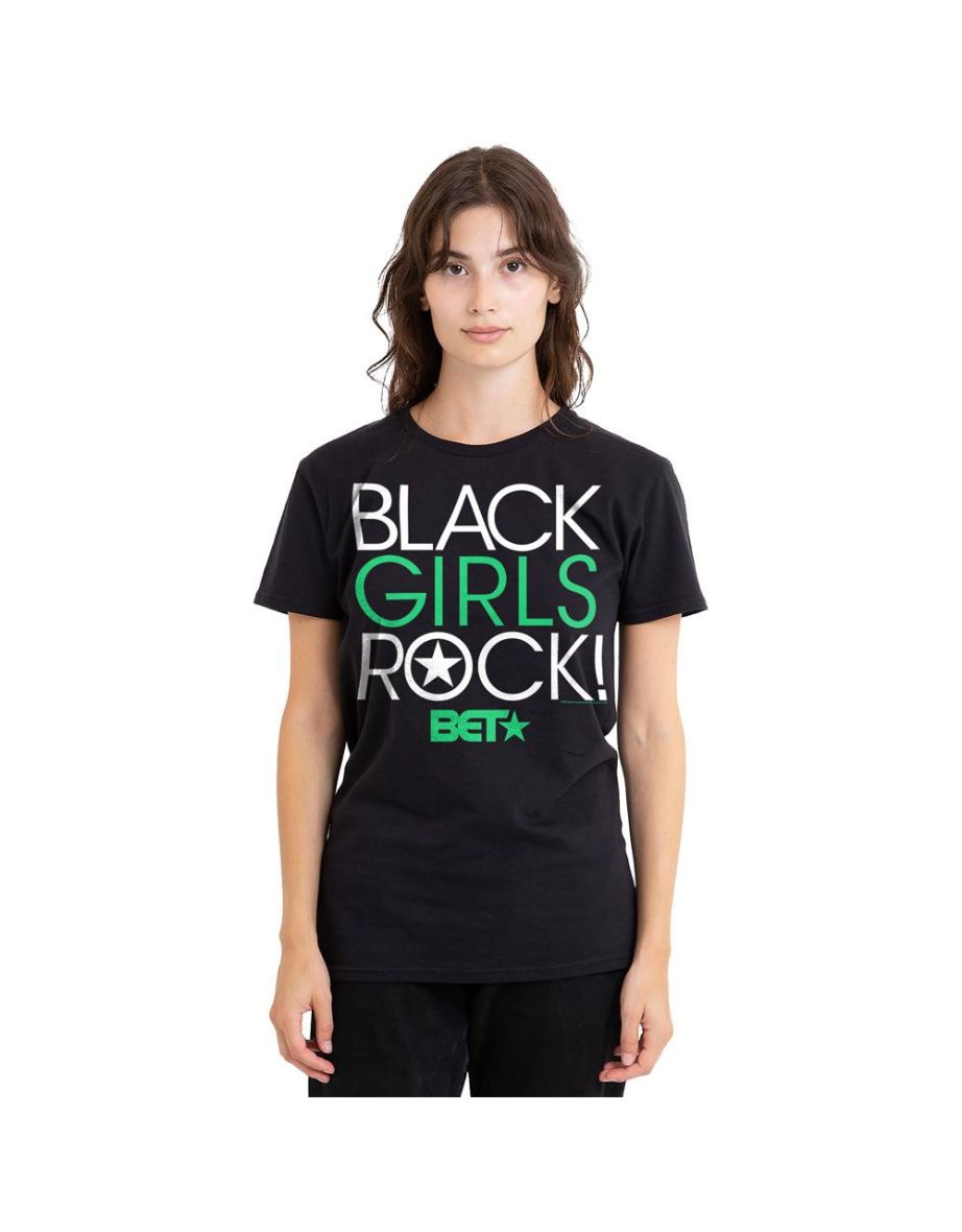 BET Unisex Adult Black Girls Rock T-Shirt - Black