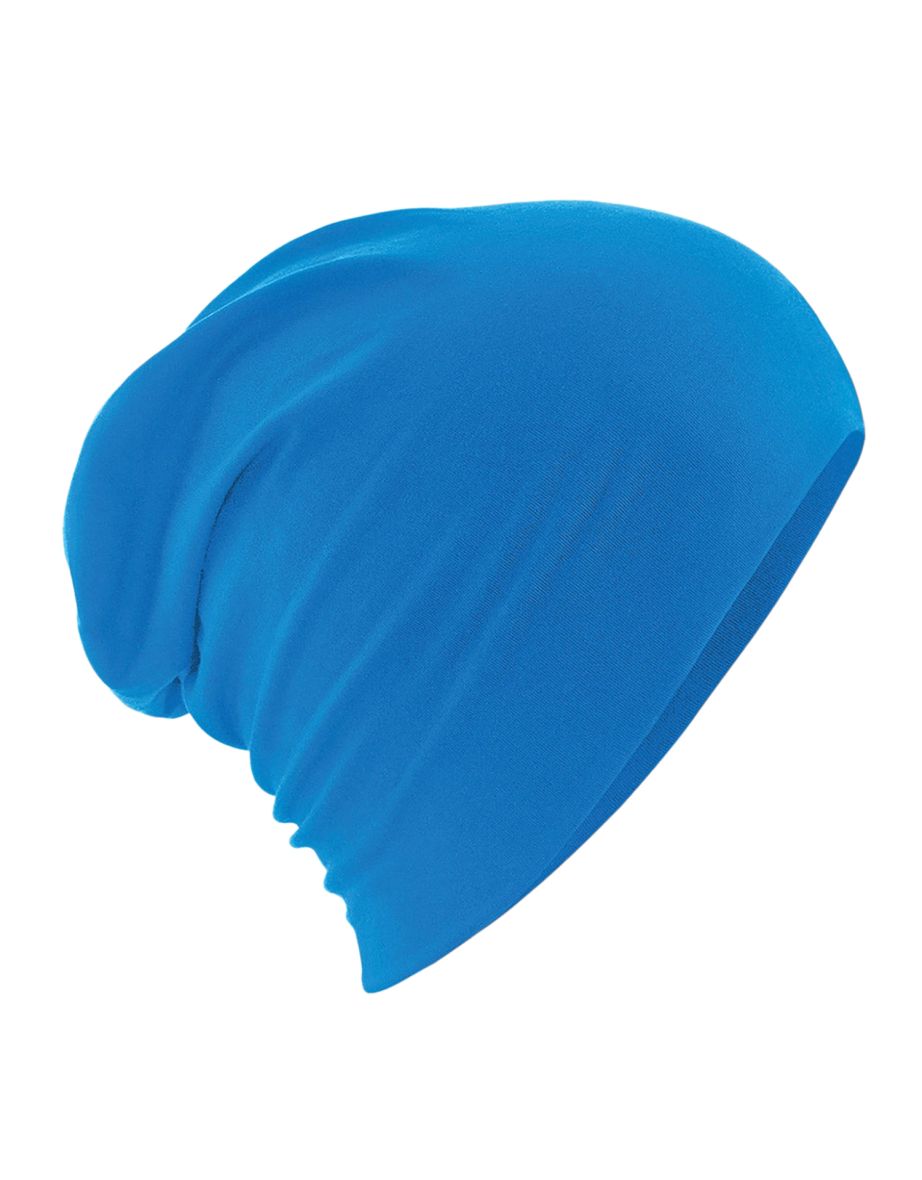 Beechfield Unisex Hemsedal Cotton Slouch Beanie - Sapphire Blue