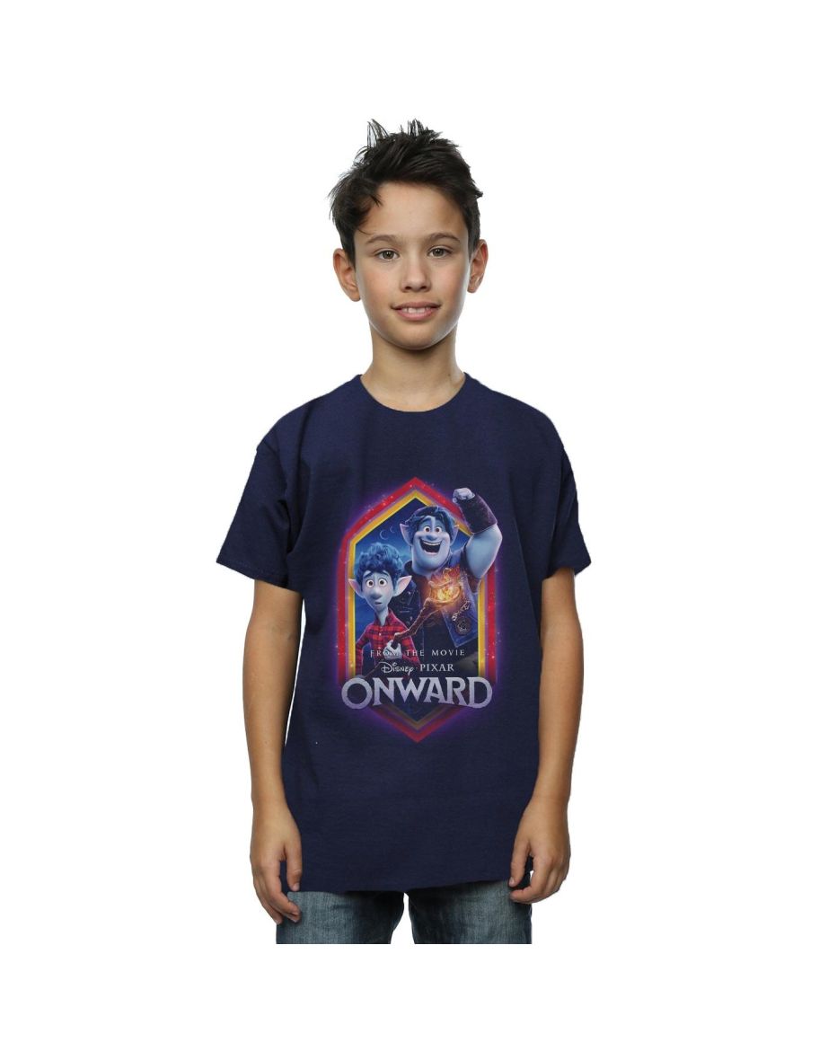 Disney Boys Onward Brothers Crest T-Shirt - Navy Blue