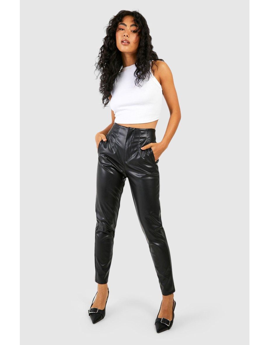 boohoo Petite Faux Leather Leggings  Wet look leggings, Faux leather  leggings, Vegan leather leggings