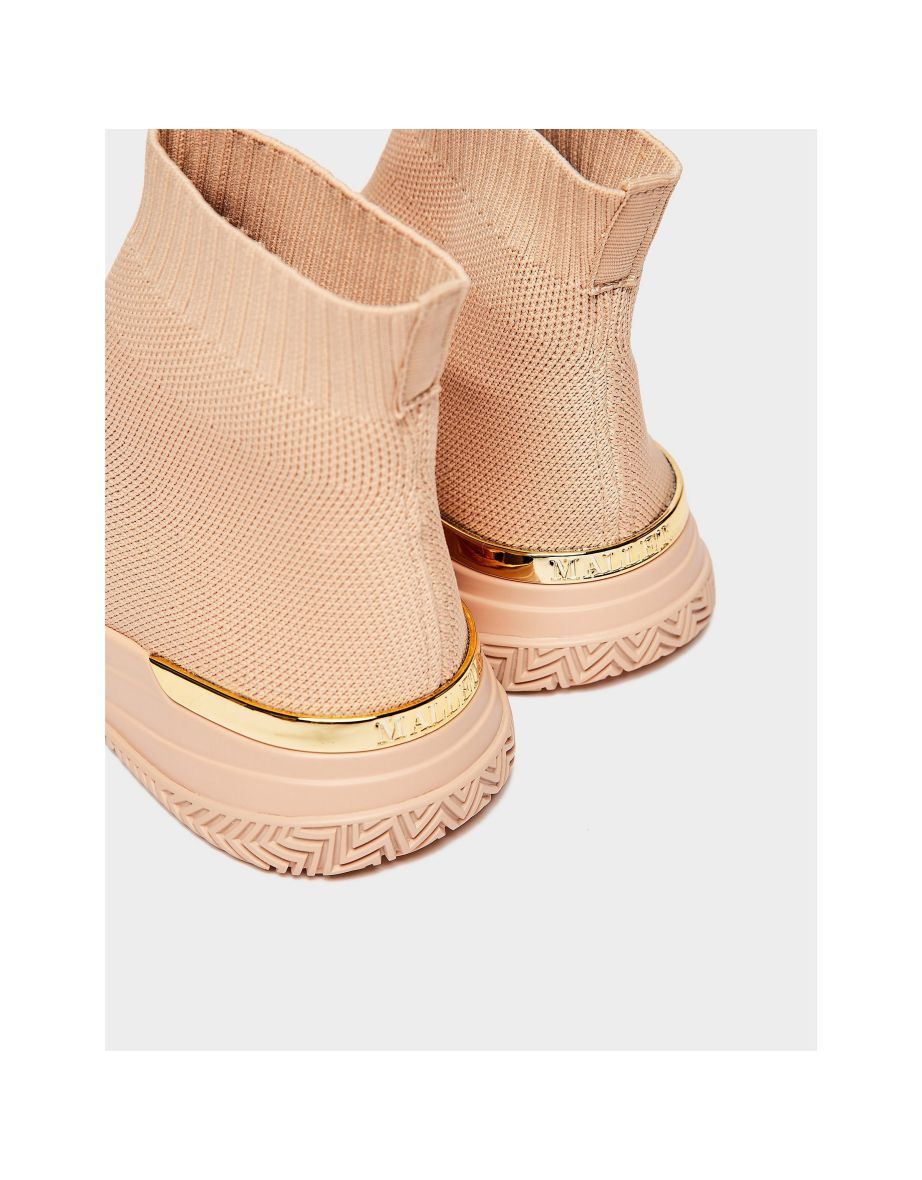 Women's Mallet Sock Trainers in Orange - 3