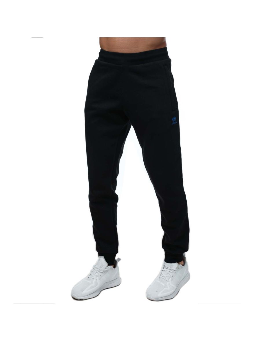 Men's adidas Originals Adicolor Essentials Trefoil Fleece Joggers in Black