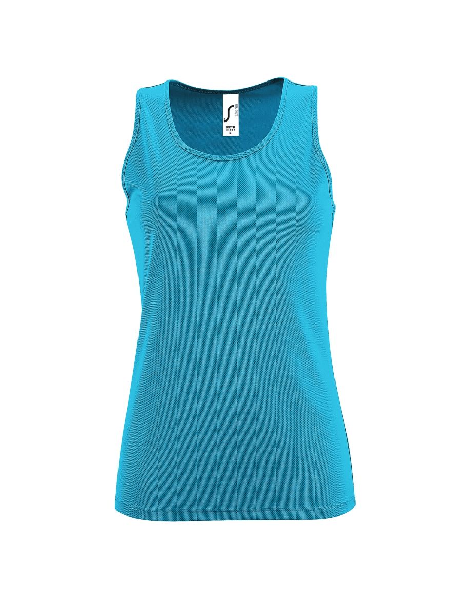 SOLS Womens/Ladies Sporty Performance Sleeveless Tank Top - Aqua