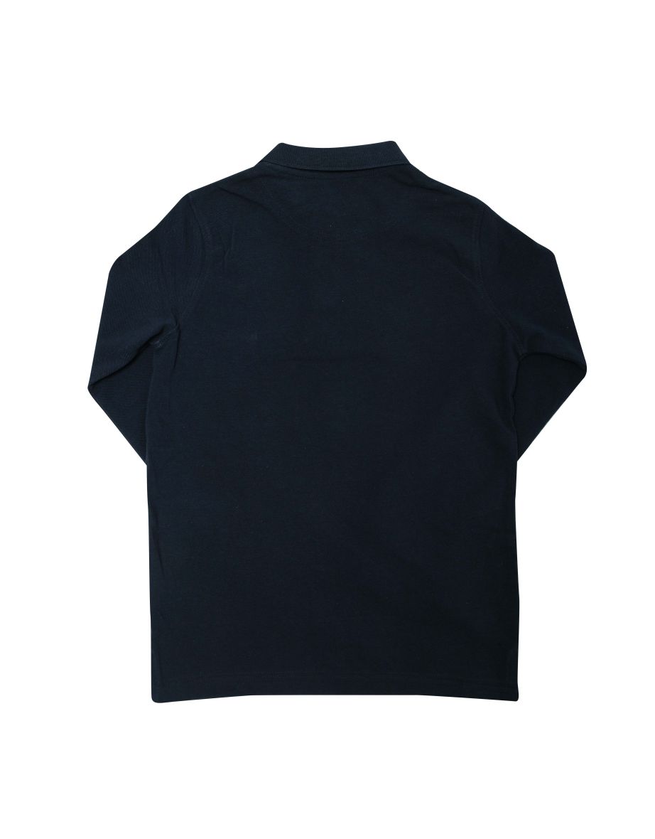 Boy's Lyle And Scott Long Sleeve Polo Shirt in Blue - 1