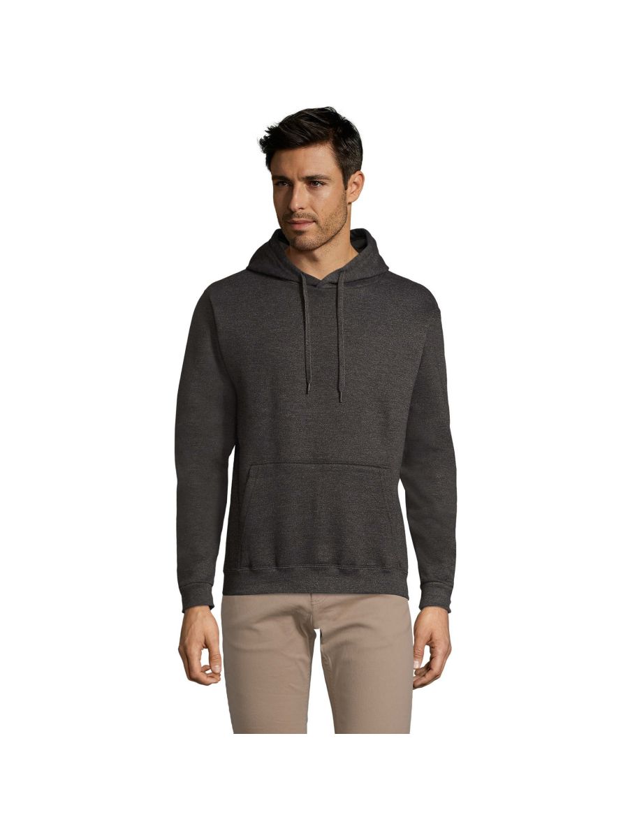 SOLS Snake Unisex Hooded Sweatshirt / Hoodie - Charcoal Marl - 3