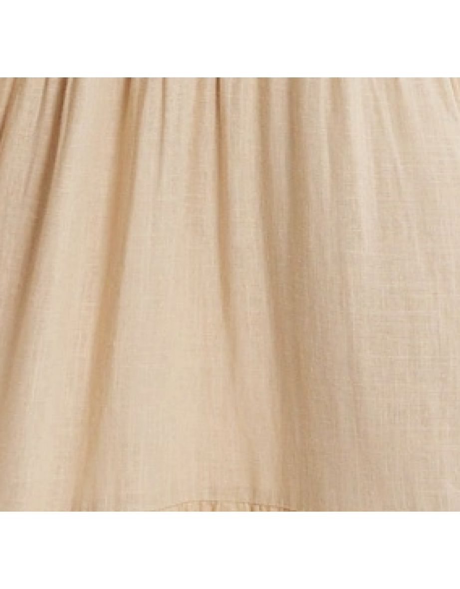 Women's Broderie Anglaise Collar Detail Maxi Dress with Adjustable Sleeves, Ruched Cut, Elegant White Design - 6