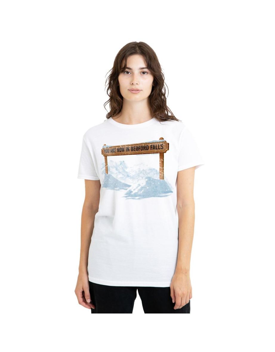 It´s a Wonderful Life Unisex Adult Bedford Falls T-Shirt - White