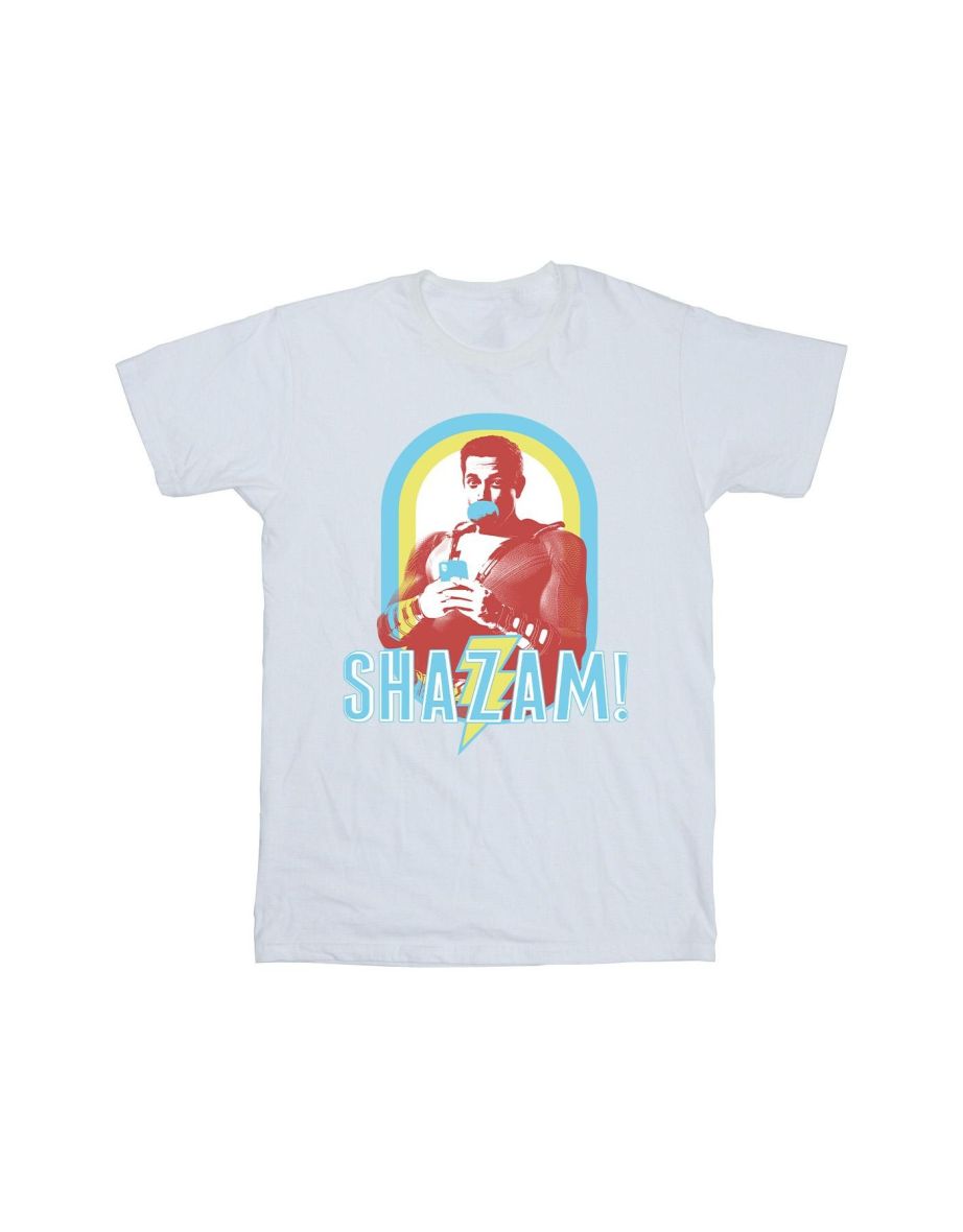 DC Comics Girls Shazam Buble Gum Frame Cotton T-Shirt - White