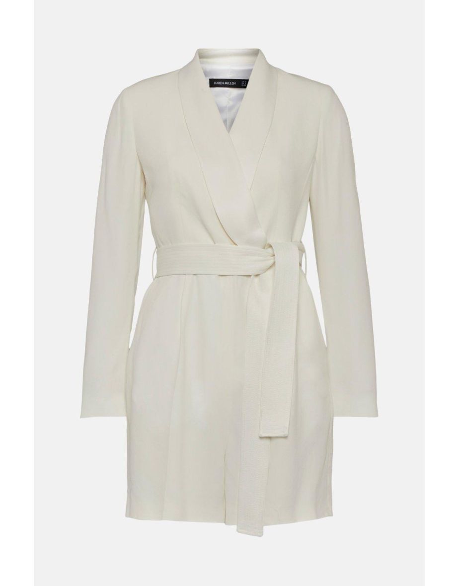 Tuxedo Wrap Playsuit - 3