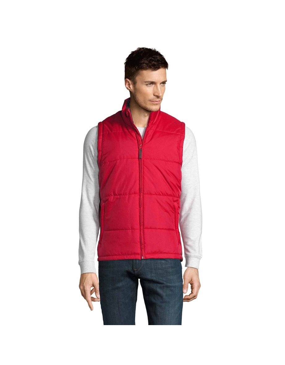 SOLS Warm Padded Bodywarmer Jacket - Red