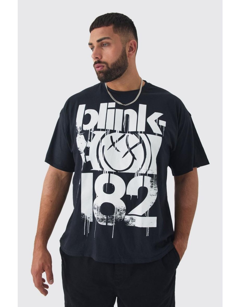 Plus Blink 182 License Print T-shirt - black