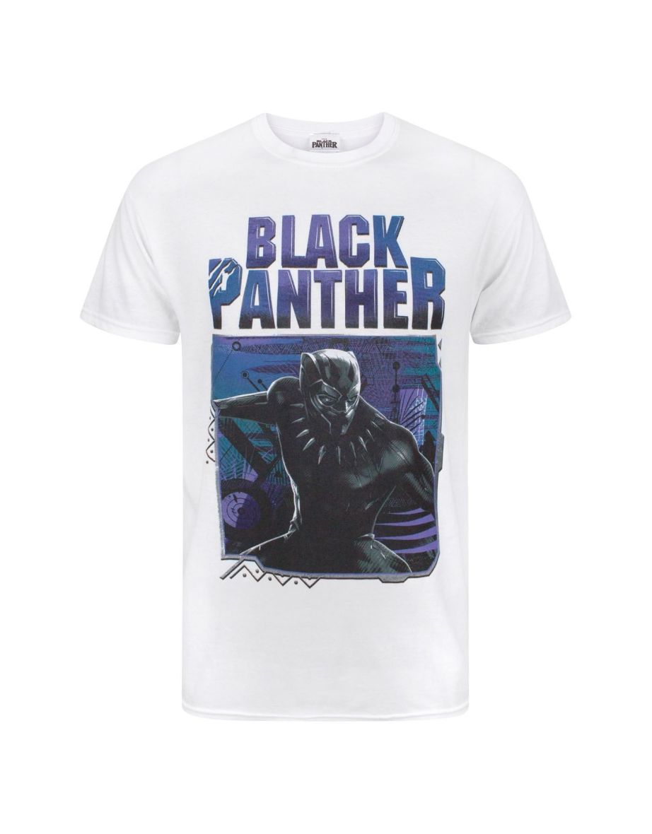 Marvel Black Panther Mens T-Shirt - White