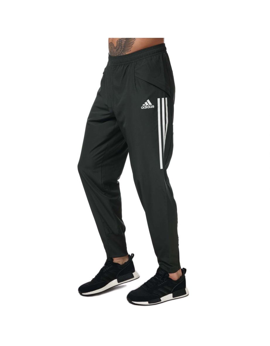 Mens Adidas Tracksuit Bottoms Hoodie Joggers Black White Fleece Trousers  Pants | eBay