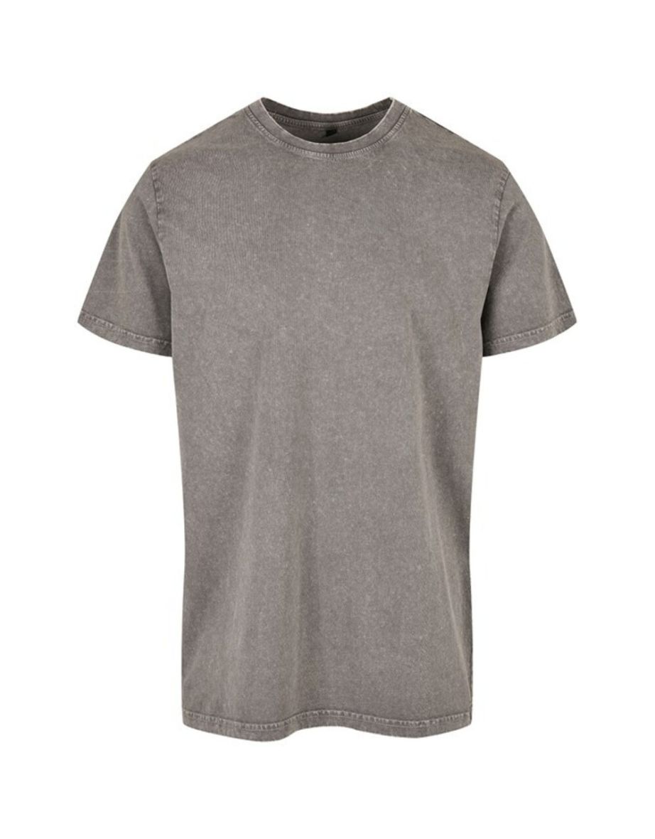 Mens Acid Wash T-Shirt - Dark Khaki