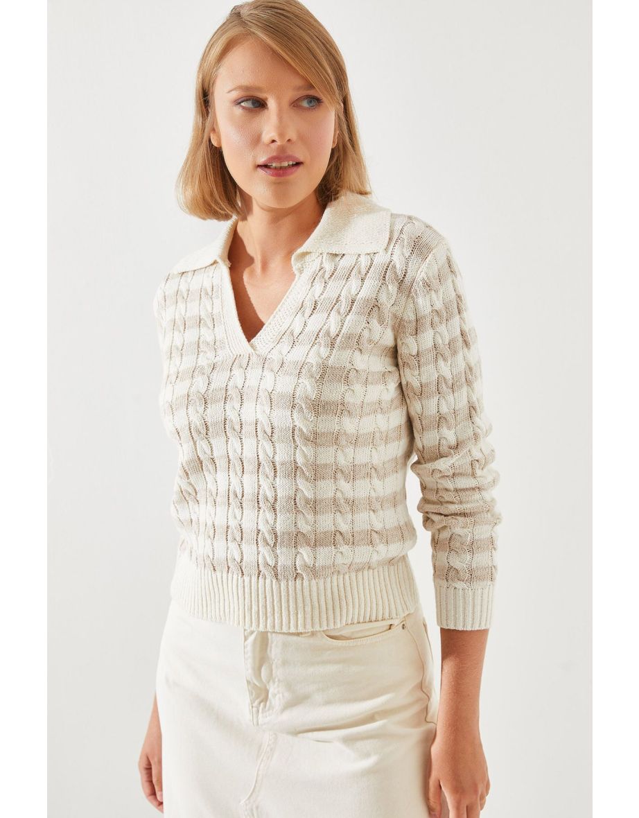 Hair Polo Neck Sweater