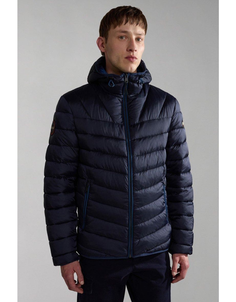 Aerons H3 Hood Padded Jacket Blu Marine Navy