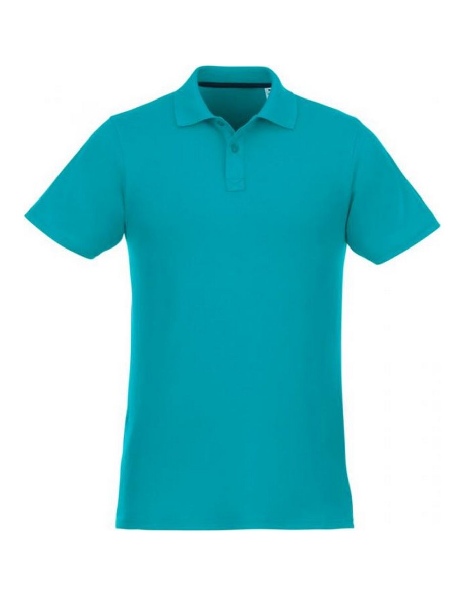 Elevate Mens Helios Short Sleeve Polo Shirt - Aqua