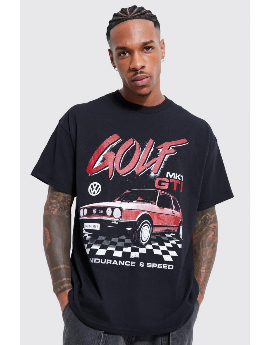 Oversized Golf Gti License T-shirt - black