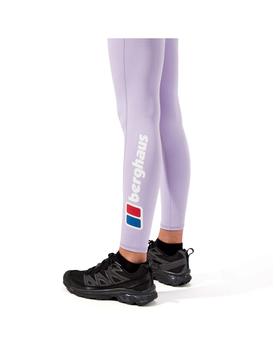 Women's Berghaus Big Logo Core Leggings in Purple - 5