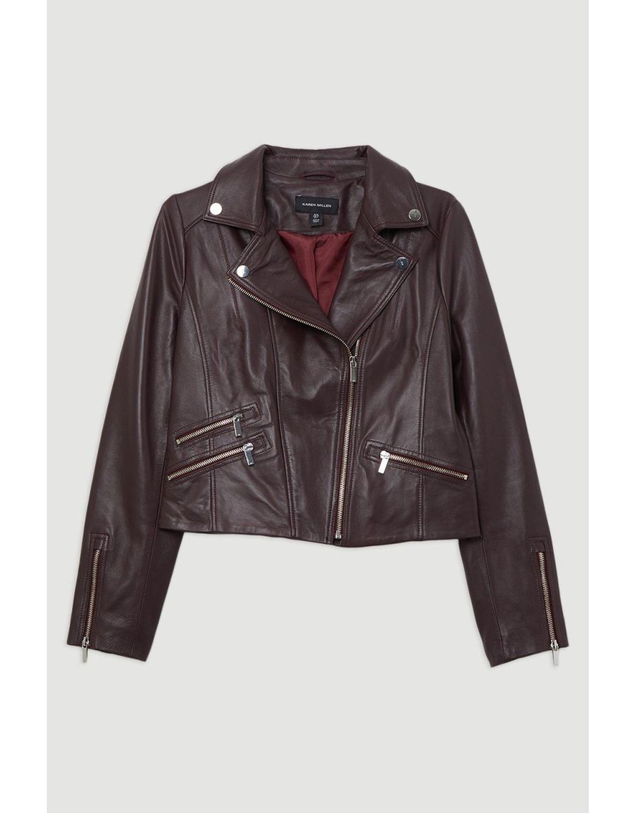 Leather Signature Biker Jacket - 3