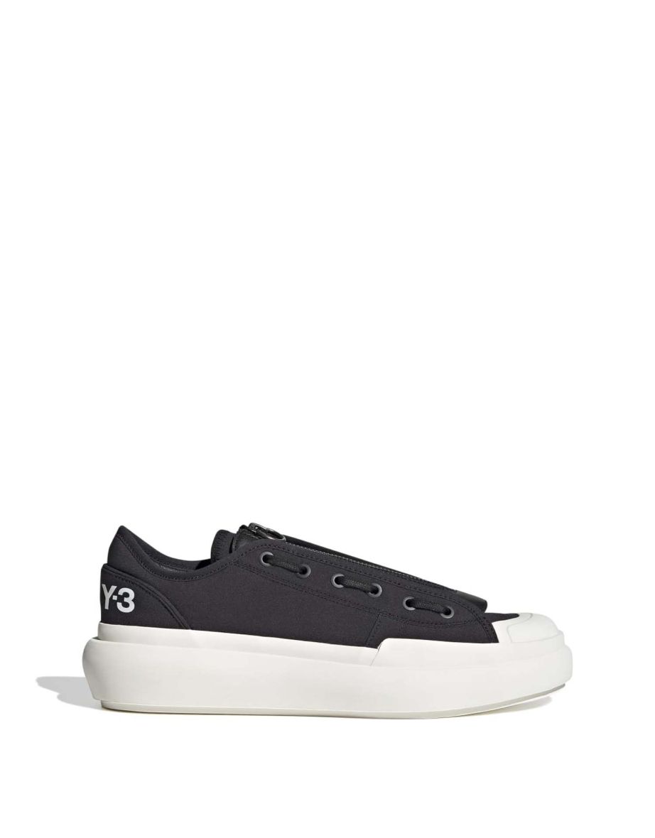 Men's Y-3 Ajatu Court Low Trainers in Black