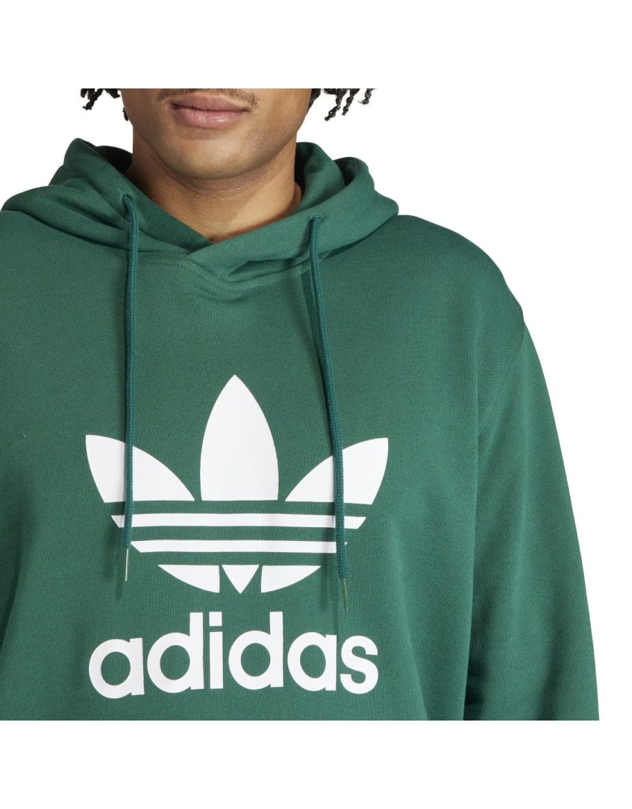 Men's adidas Originals Adicolor Classics Trefoil Hoodie in Green - 7