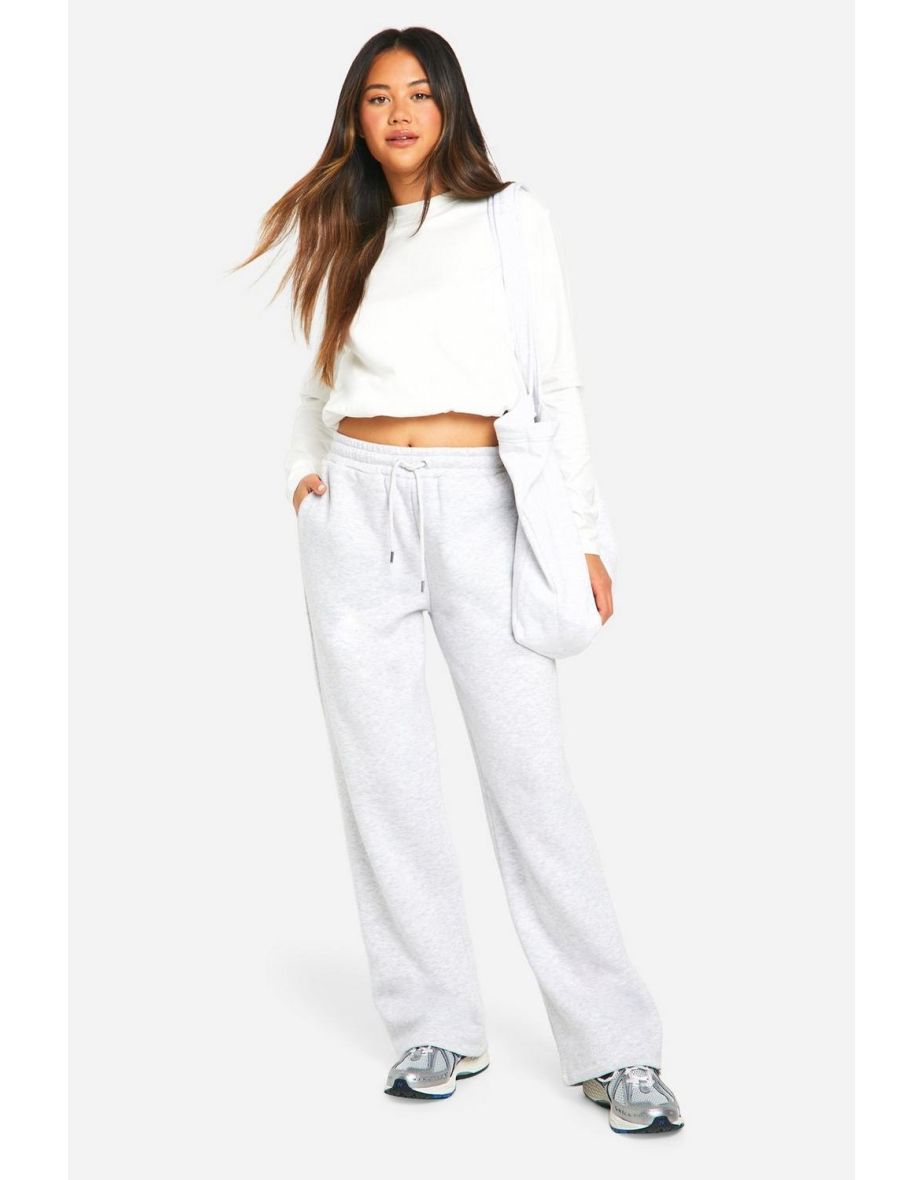 Cotton Long Sleeve Bubble Hem Top - white