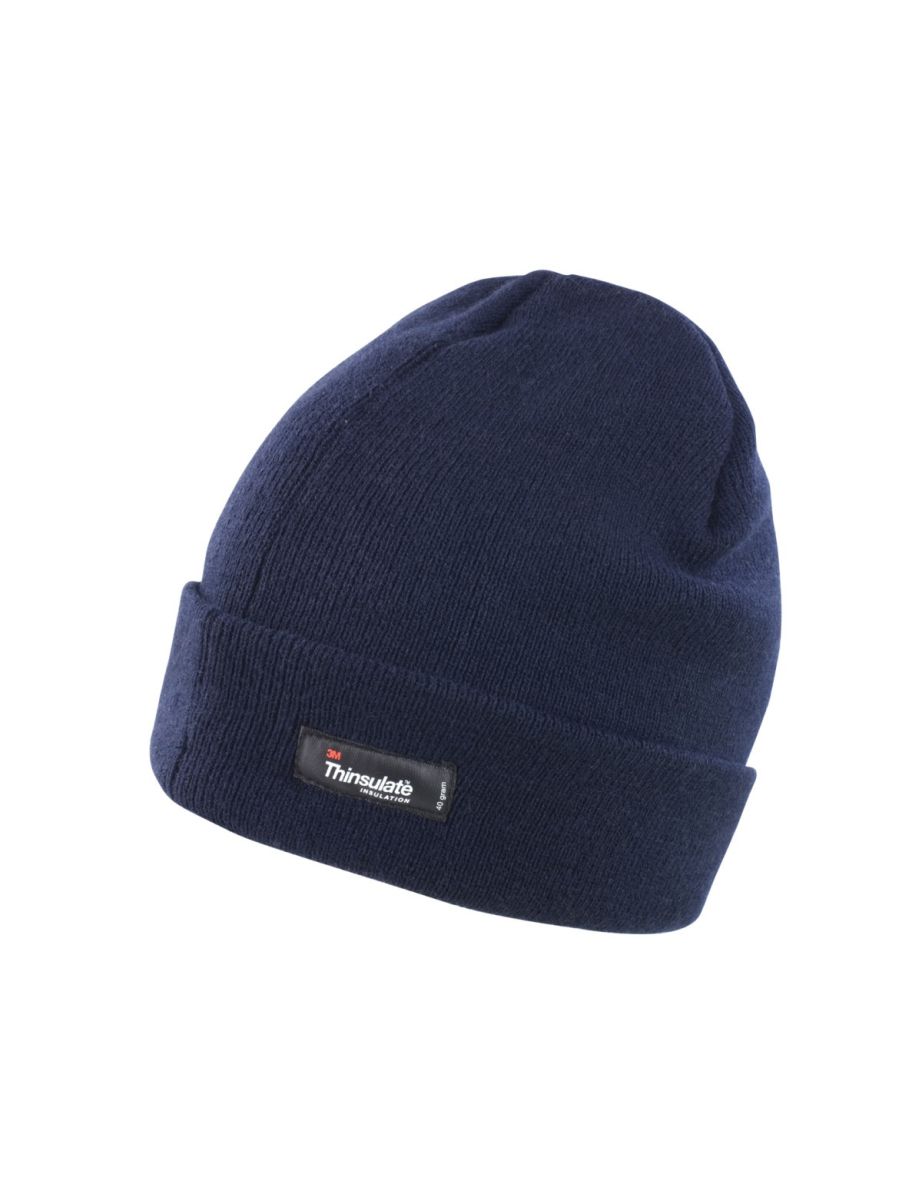 Result Unisex Lightweight Thermal Winter Thinsulate Hat (3M 40g) (Pack of 2) - Navy Blue