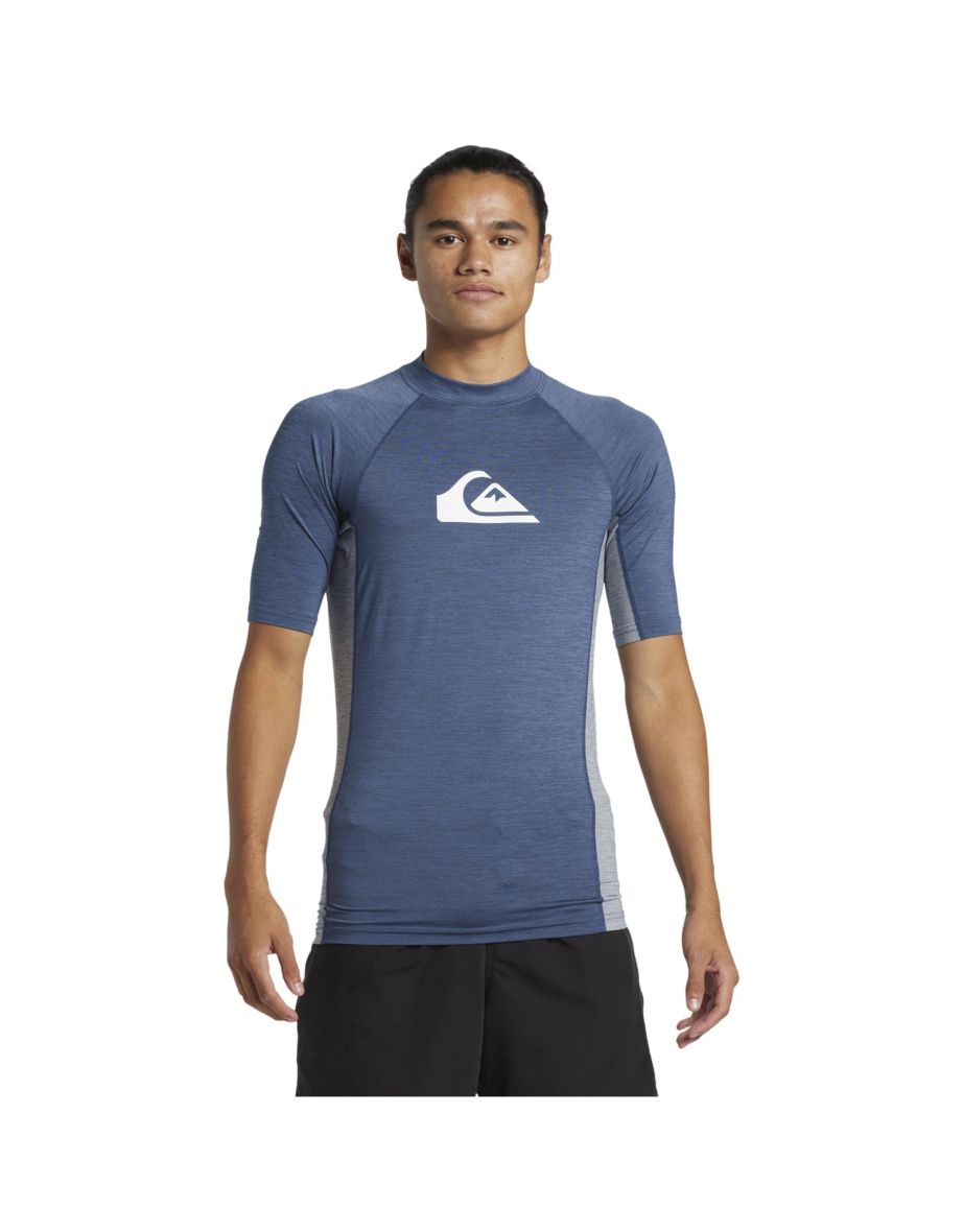Quiksilver Mens Everyday Short Sleeve UV Protect Surf Surfing Rash Guard Vest