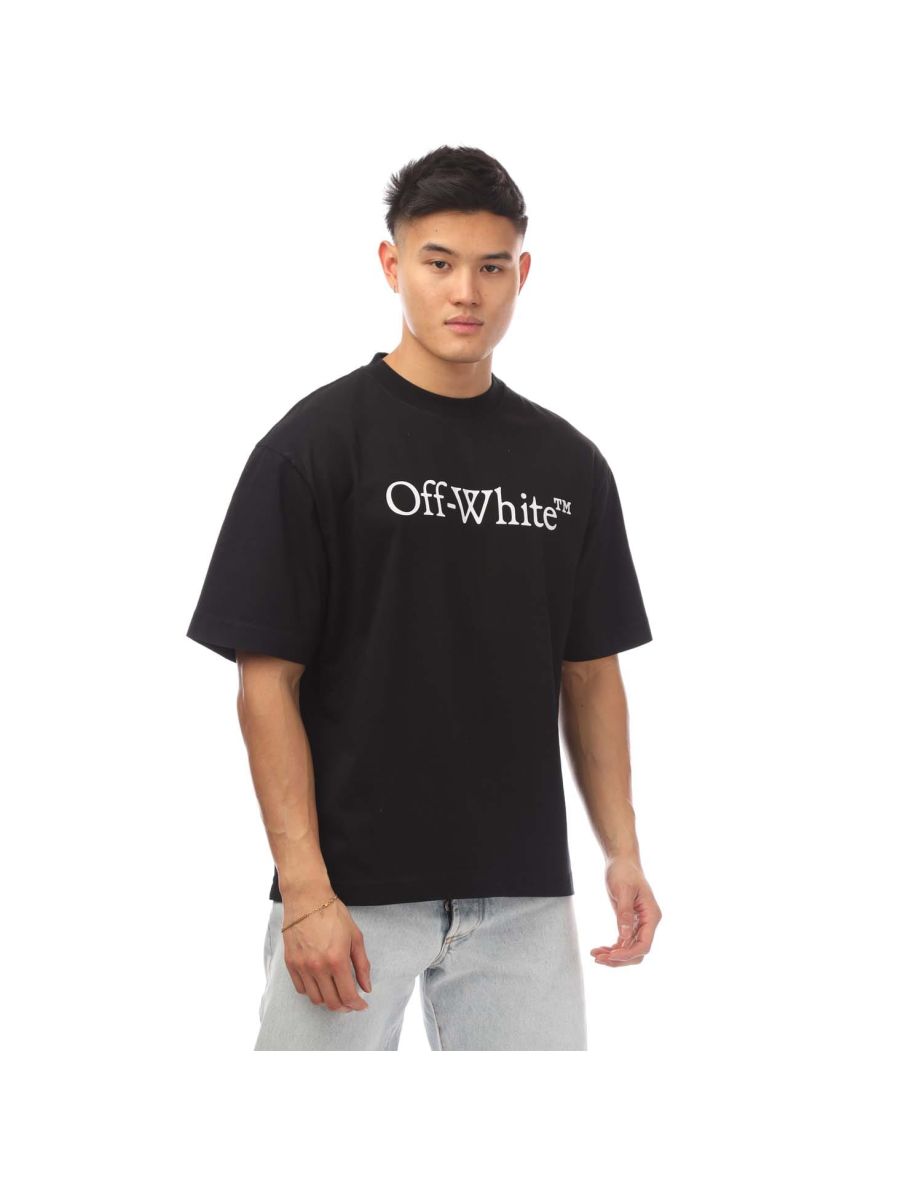 Men's Off White Big Logo T-Shirt in Black