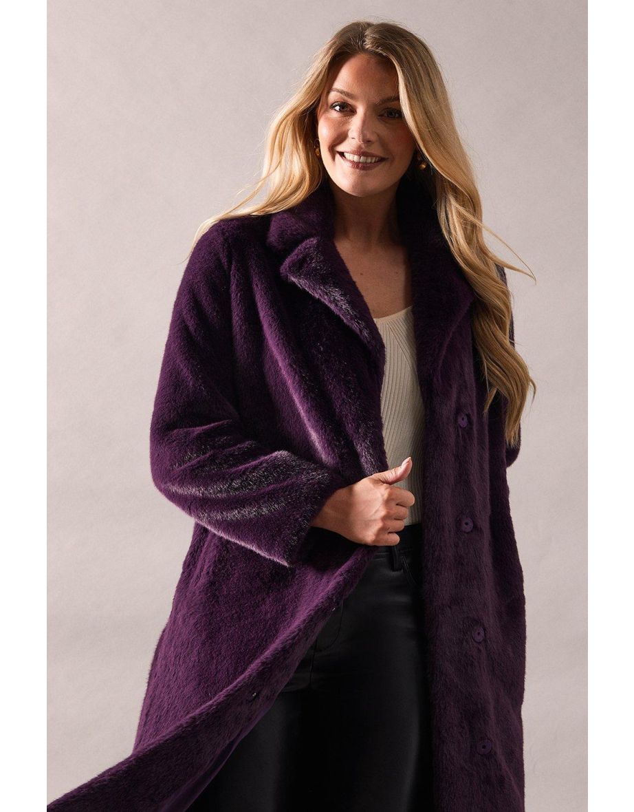 Midi Faux Fur Coat - 3