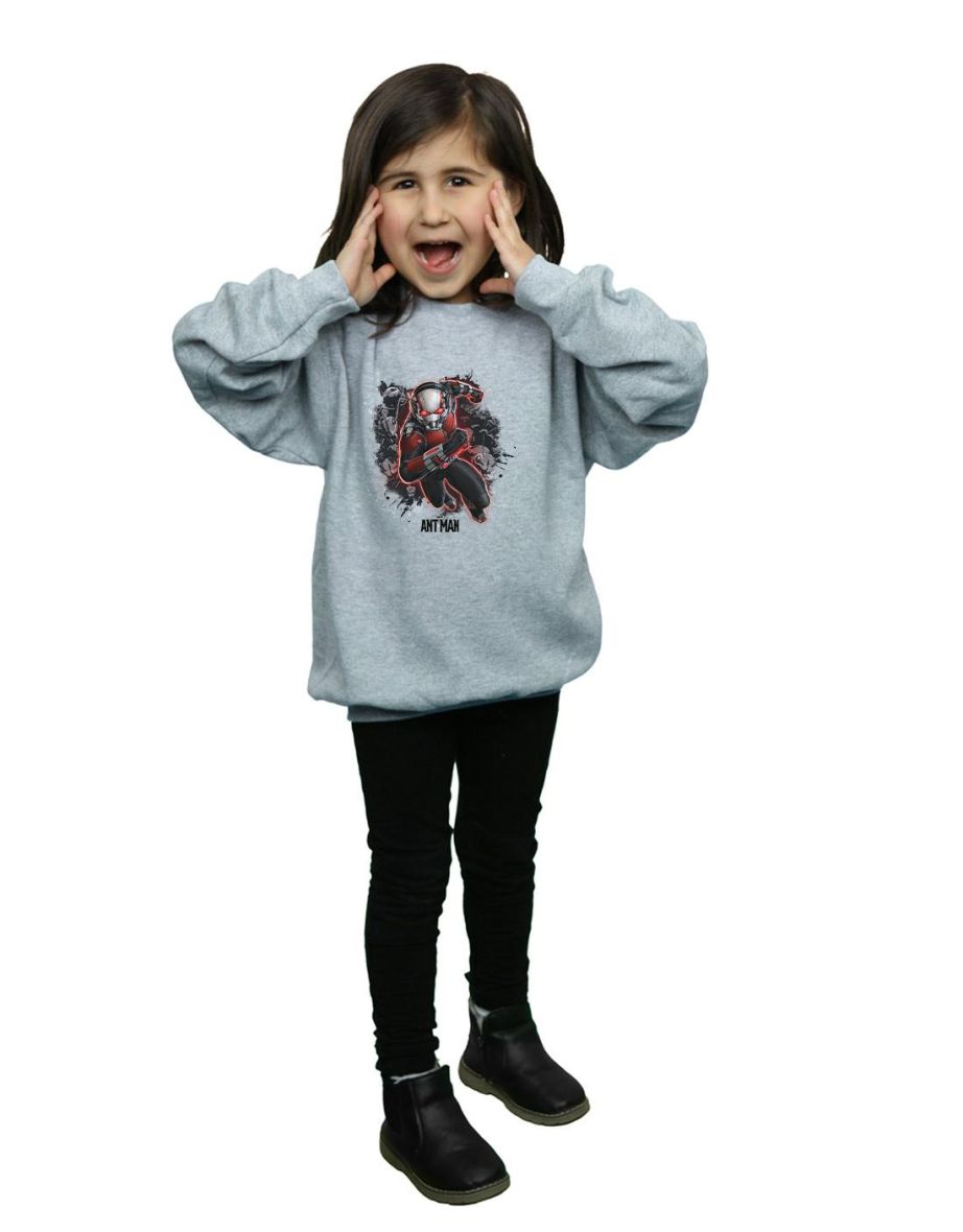 Marvel Girls Ant-Man Ants Running Sweatshirt - Sports Grey - 3