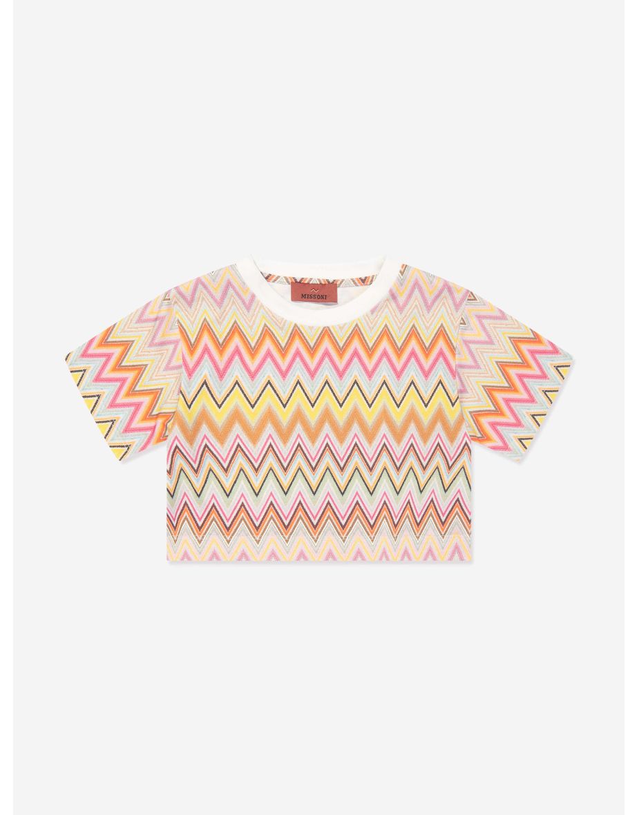Girls Zigzag T-Shirt in Multicolour