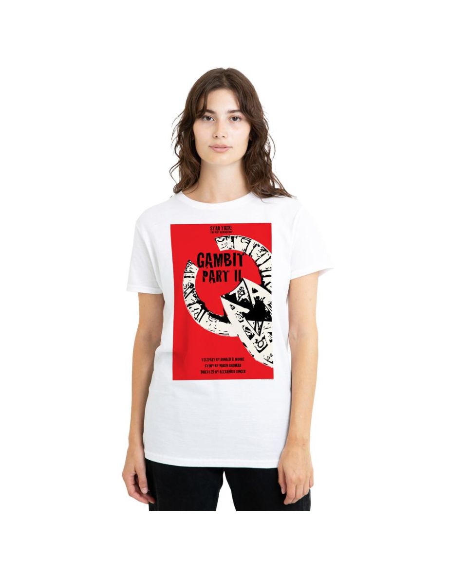 Star Trek Unisex Adult The Next Generation Season 7 Episode 5 T-Shirt - White