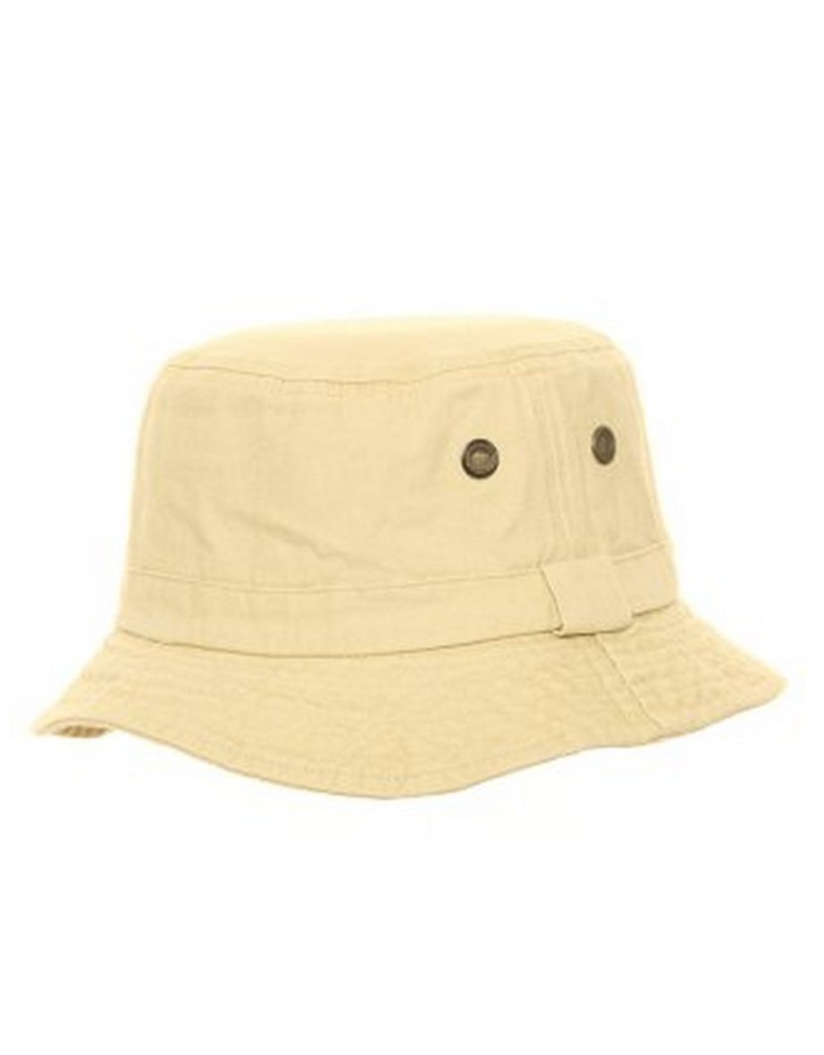 Adults Unisex Washed Denim Brush Hat - Sand