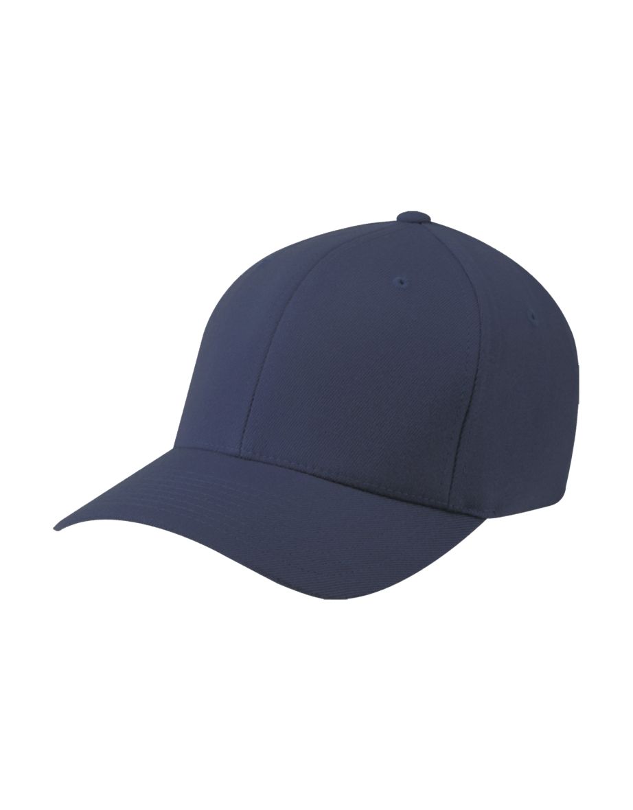 Yupoong Mens Flexfit Fitted Baseball Cap - Navy