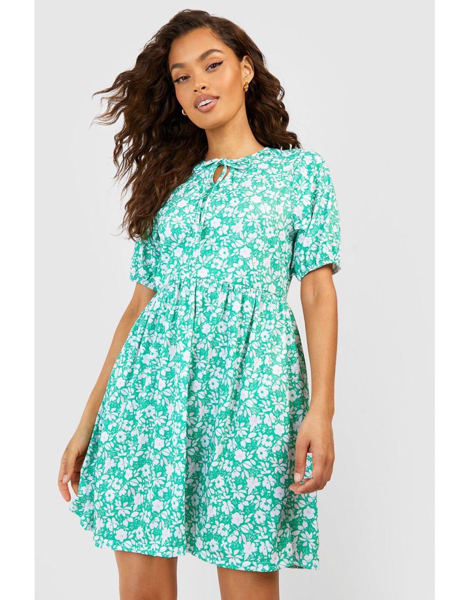 Ditsy floral hot sale smock dress