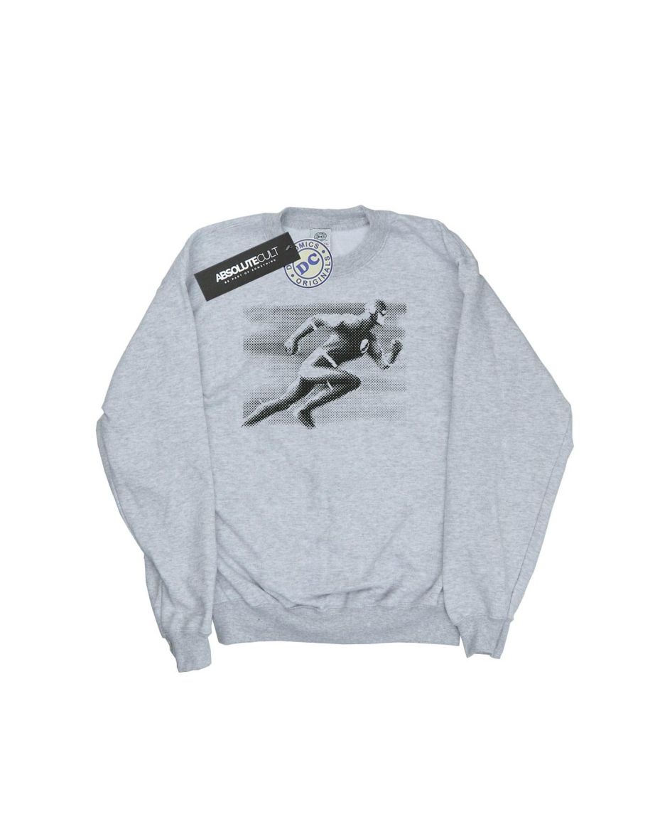 DC Comics Boys The Flash Spot Racer Sweatshirt - Sports Grey