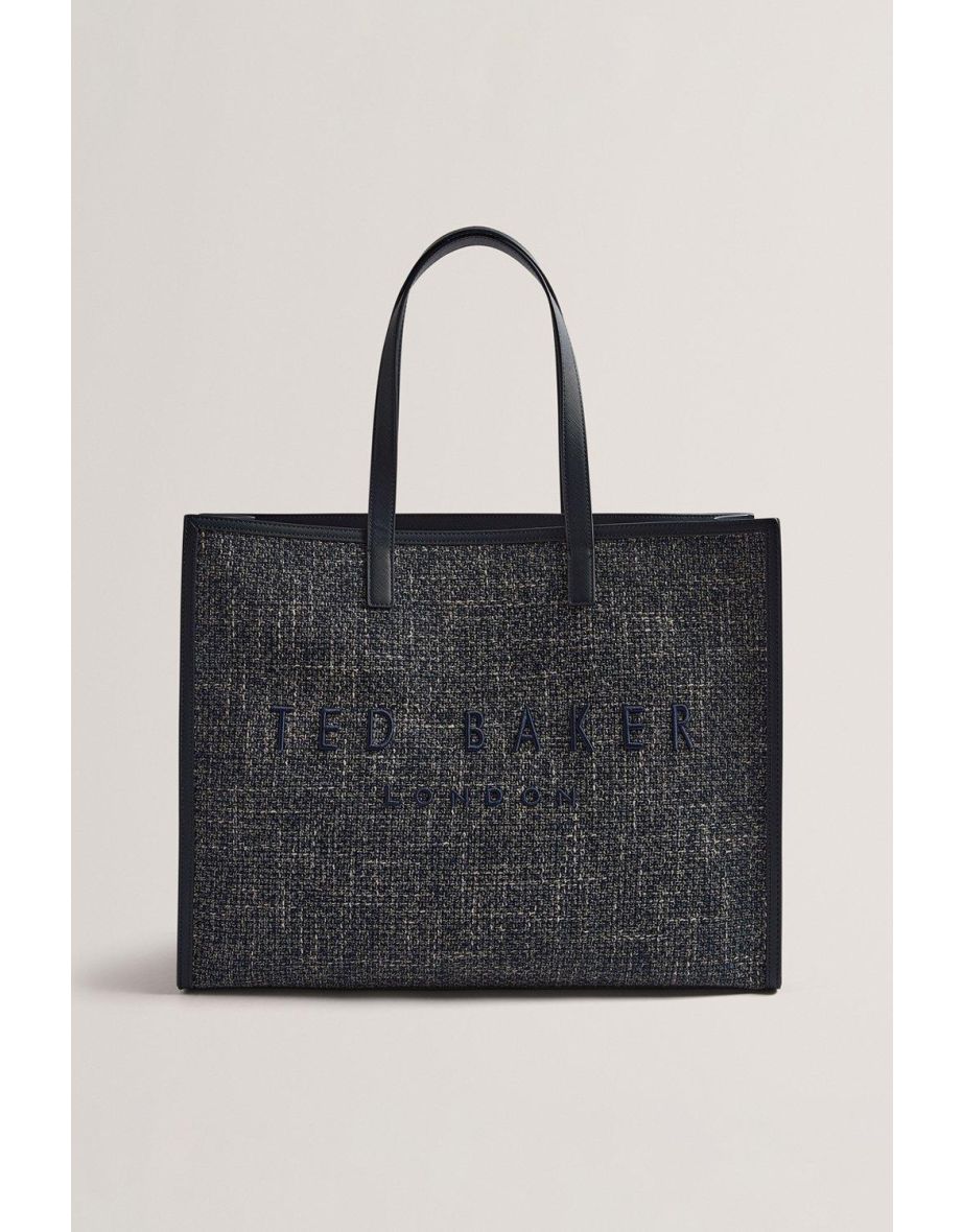 Ted Tweekon Tweed Extra Large Icon Bag Navy