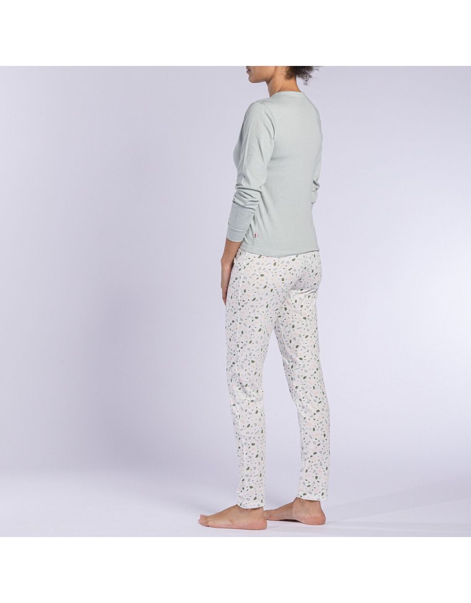 Terre Long Sleeve Pyjamas in Cotton Jersey Mix - 3