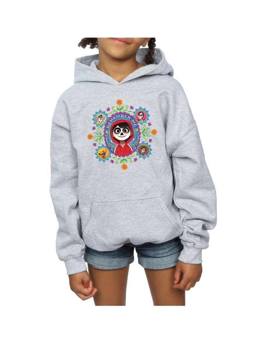 Disney Girls Coco Remember Me Hoodie - Sports Grey - 3