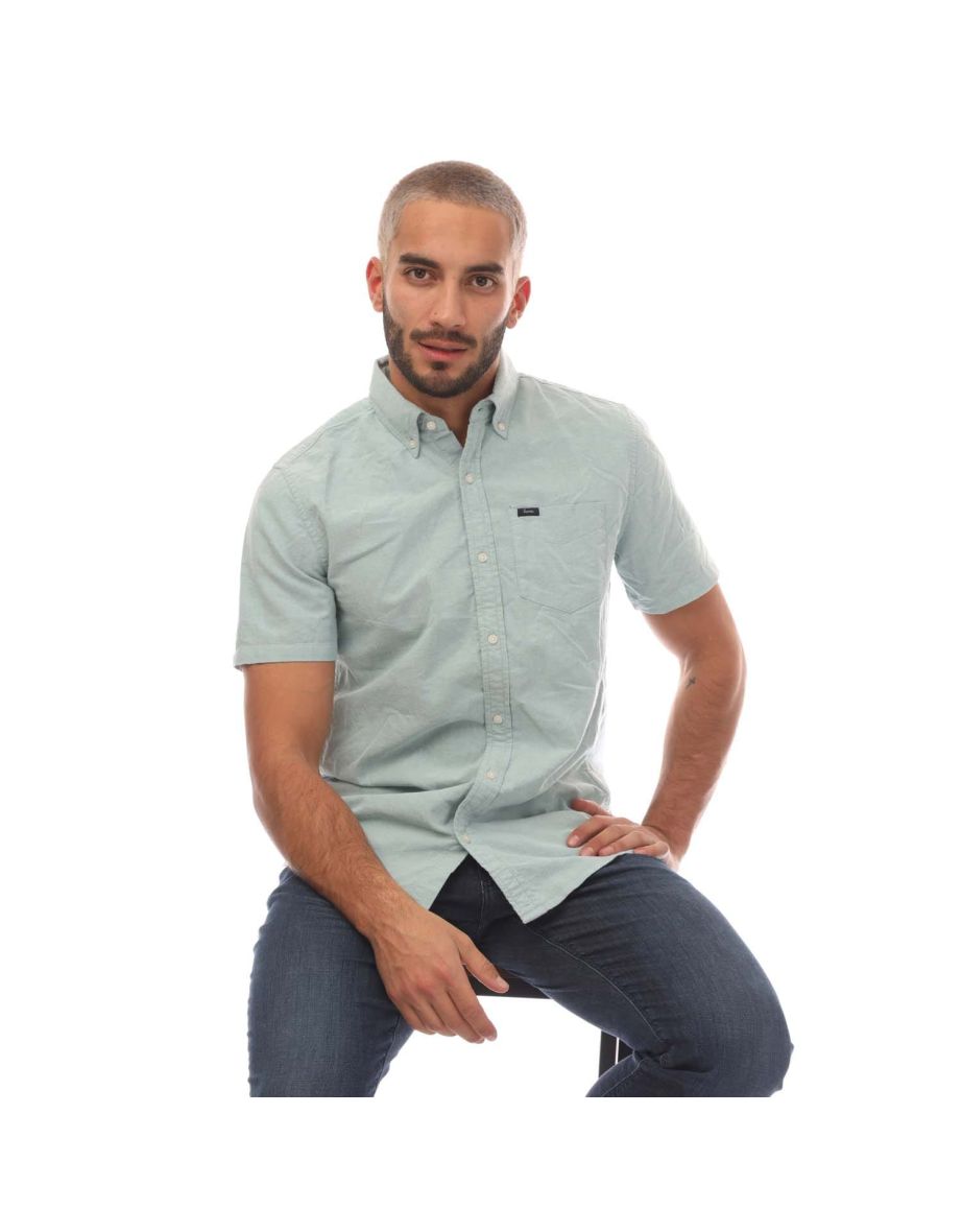 Men's Superdry Vintage Oxford Shirt in Green - 3